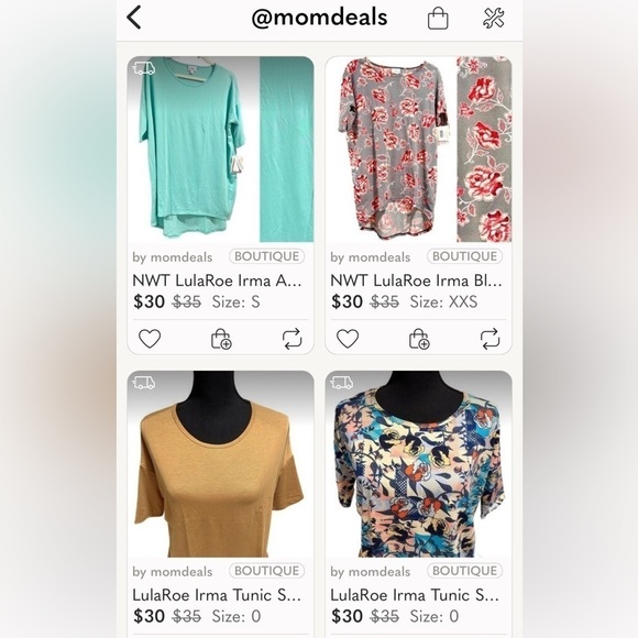 LulaRoe Irma Mid-Sleeve Stretchy High-Low Tunic Top Loose Fit Modest XXS-XS-S-M - Picture 11 of 12